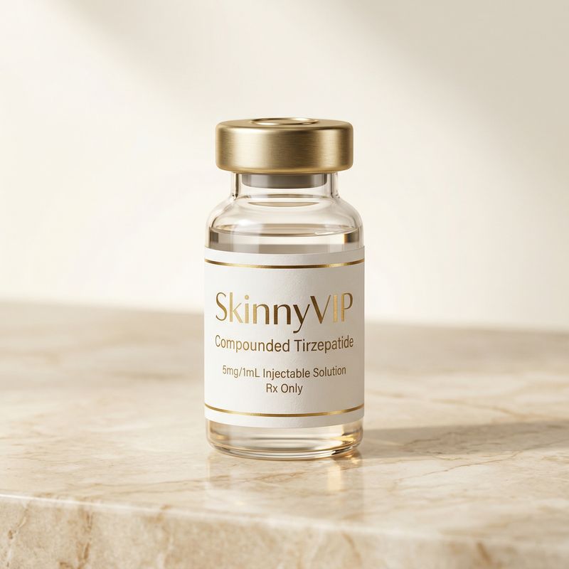 Premium compounded tirzepatide vial